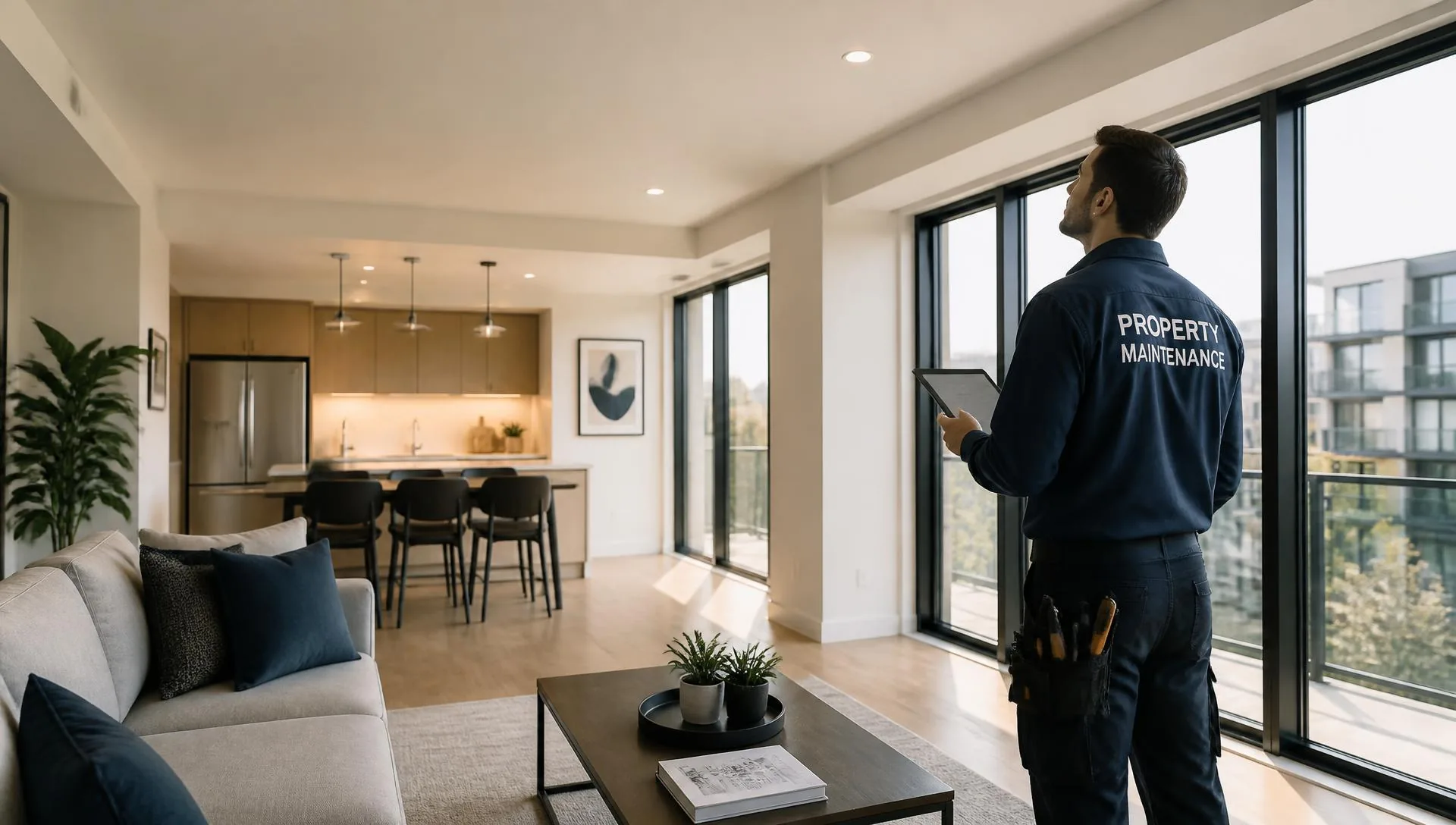 Inspection d'un appartement moderne